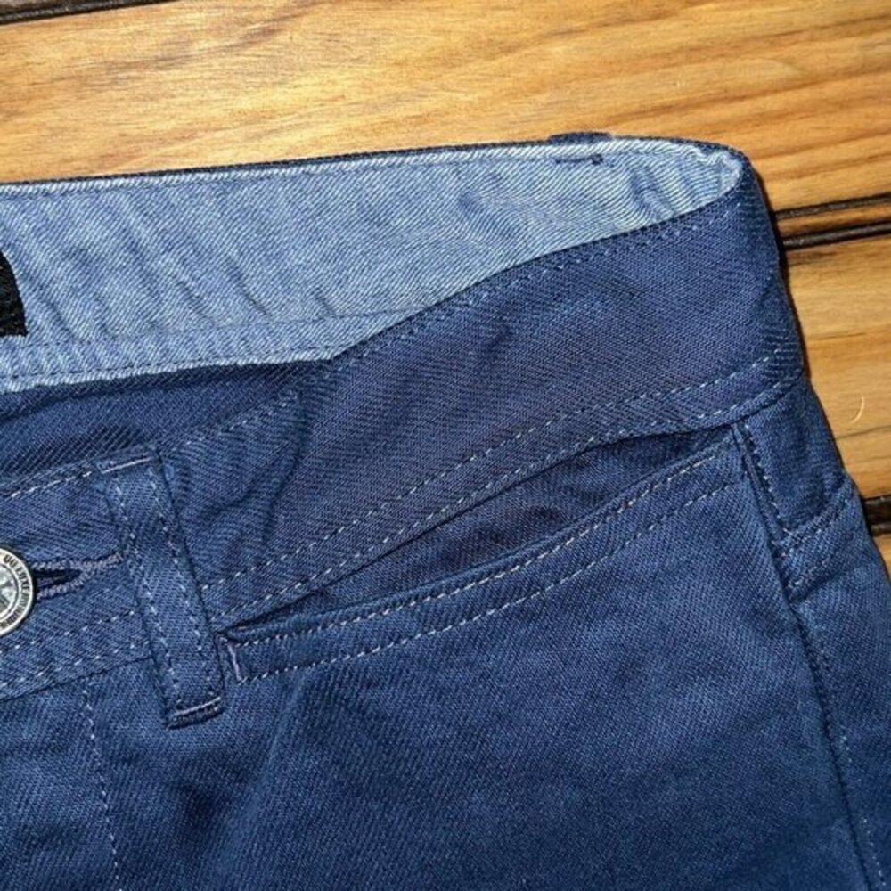 APC Womens Jeans Size 24 Blue Indigo Mid Rise Straight Leg Button Fly - Picture 7 of 9